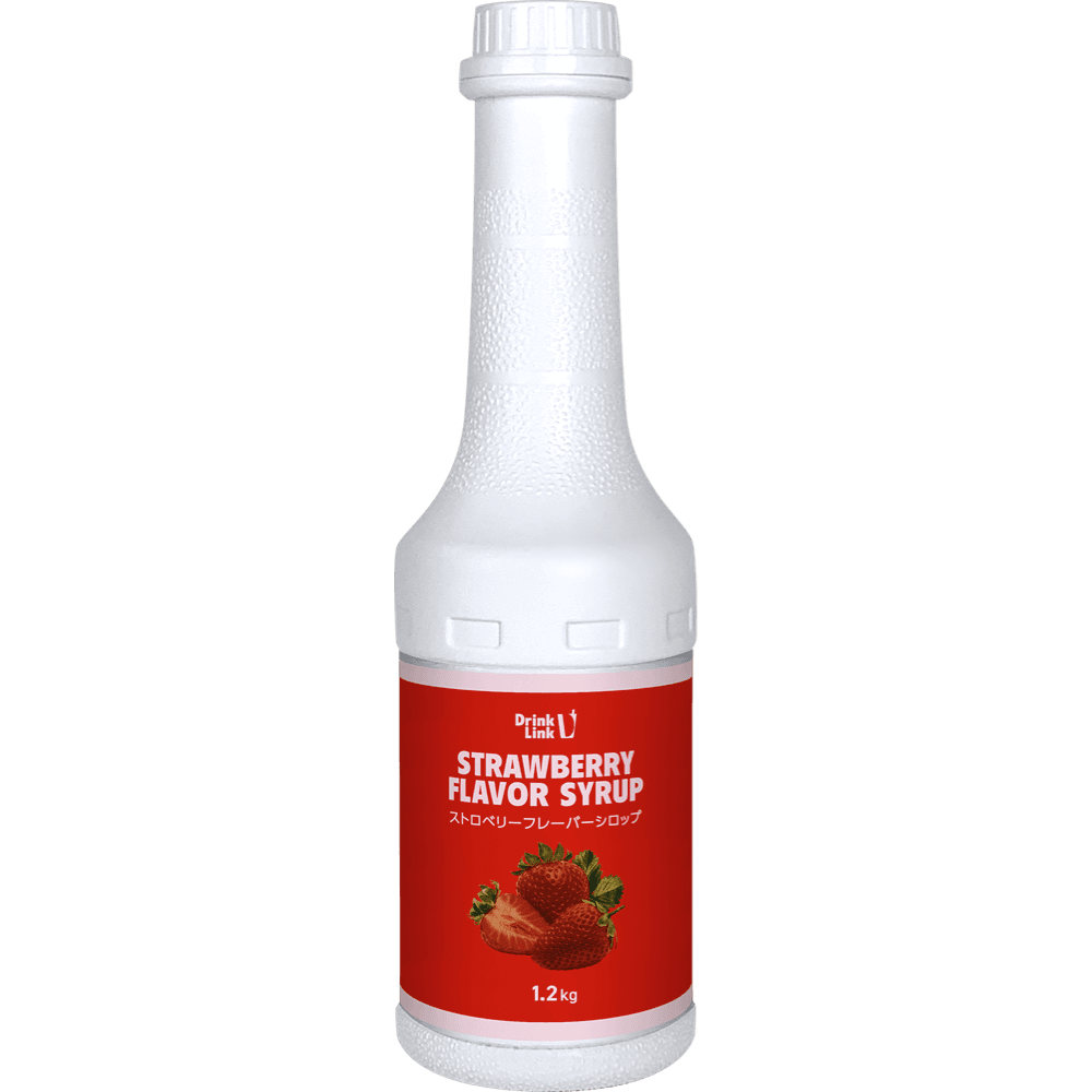Drink Link ストロベリーフレーバーシロップ 1.2kg 業務用