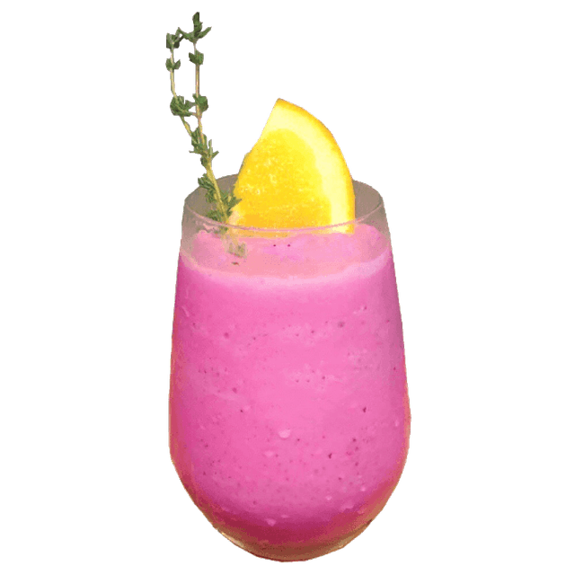 ピンクグレープフルーツとドラゴンフルーツのジュース