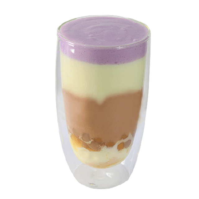 飲む紫いもクリーミーフォームミルクプリン